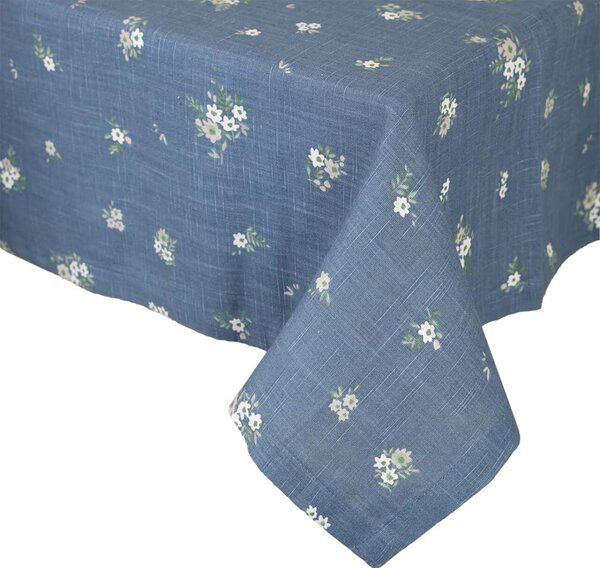 Bavlněný ubrus Flora Blue 240x140 cm Strömshaga