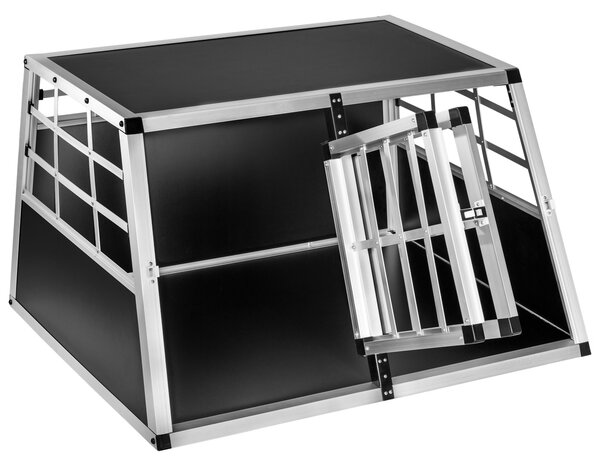 Tectake Přepravní box pro psa dvojitý s rovnou zadní stěnou - 89 x 69 x 50 cm