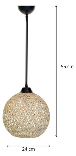 Opviq Stropní svítidlo Browo černé/hnědé