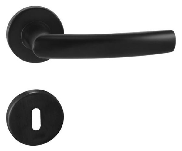 In-Design Dveřní klika Esso kulatá rozeta černá Provedení kliky: bez rozety