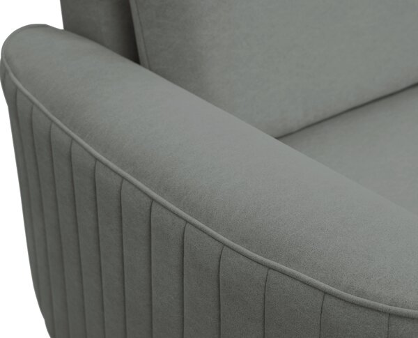 Rohová sedací souprava Loreeen (šedá) (L). Akce -25%