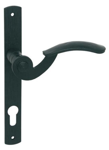 In-Design Dveřní klika Tilly rozteč 72 mm úzká černá matná Provedení štítu: PZ - fabkový klíč
