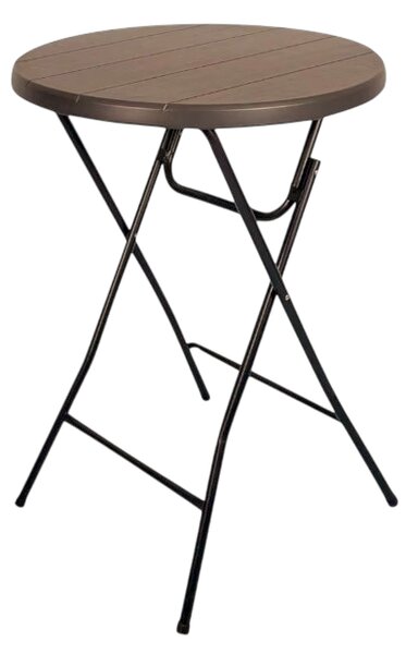 TENTino Bistro stolek koktejlový průměr 80 cm - IMITACE DŘEVA BSTL80D