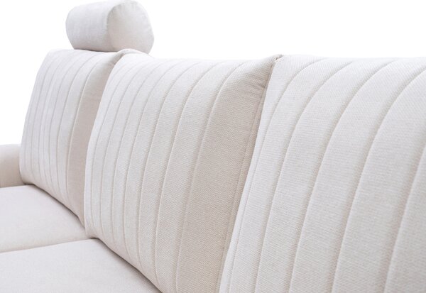Rohová sedací souprava Monique (bílá) (L). Akce -25%
