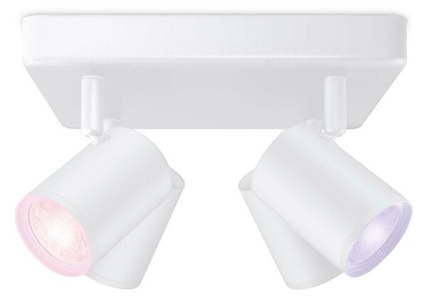 WiZ Imageo bodové LED svítidlo 4x GU10 4,9W 345lm 2200-6500K RGB IP20, bílé