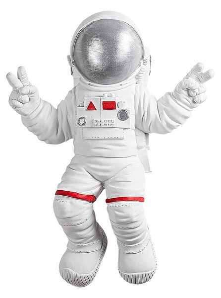 Wallity Nástěnná dekorace Astronaut bílá/šedá