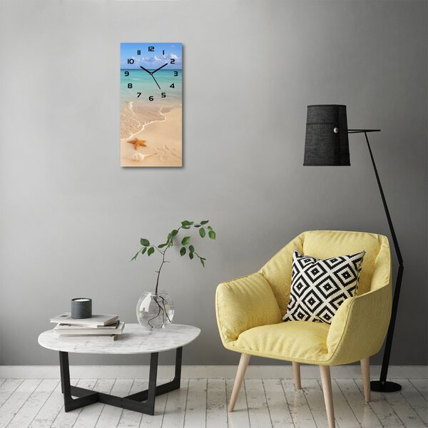 Nástěnné hodiny Hvězdice na pláži pl_zsp_30x60_c-f_23665929