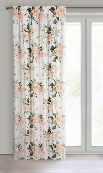 ZÁVĚS NA PÁSCE ROSE 135X270 CM VZOROVANÁ