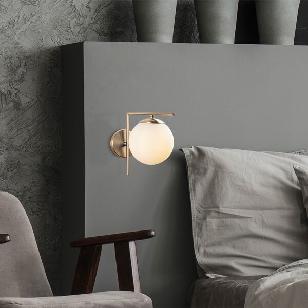 Opviq Nástěnná lampa Antique II zlatá