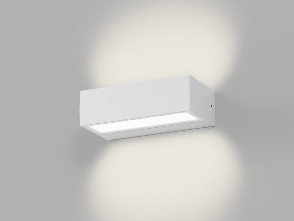LED2 5238351 Venkovní nástěnné svítidlo KVADER II, W bílá