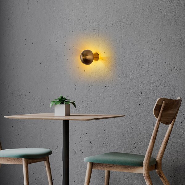 Opviq Nástěnná lampa Fungal 12 cm zlatá