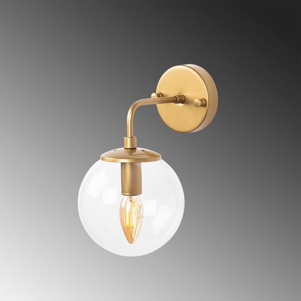Opviq Nástěnná lampa Horn I zlatá