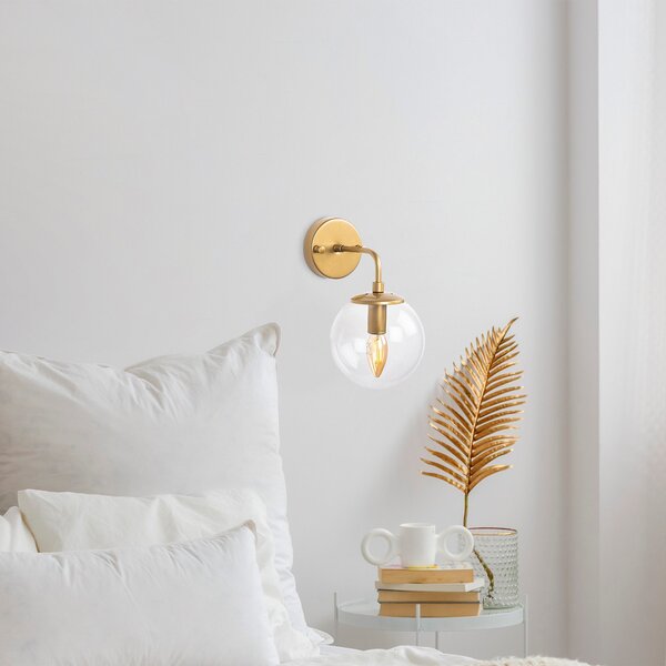 Opviq Nástěnná lampa Horn I zlatá