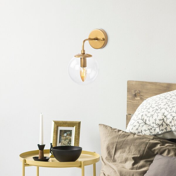 Opviq Nástěnná lampa Horn I zlatá