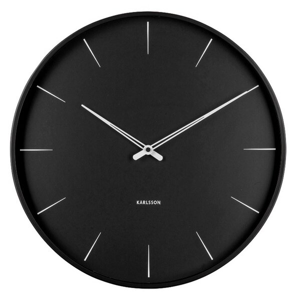 Karlsson KA5834BK Designové nástěnné hodiny, 40 cm