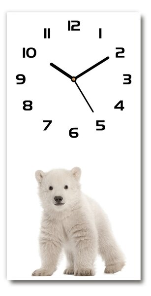 Moderní hodiny nástěnné Polární medvěd pl_zsp_30x60_c-f_42045391