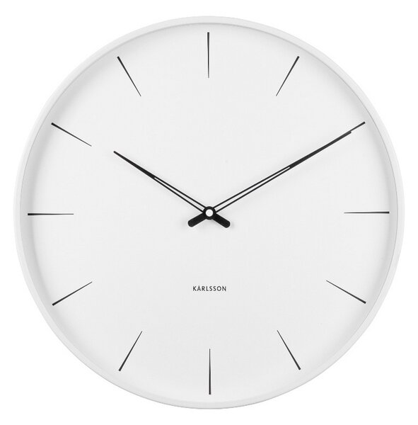 Karlsson KA5834WH Designové nástěnné hodiny, 40 cm