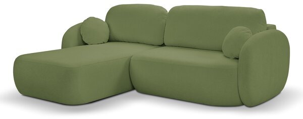 Rohová sedací souprava Onyx (zelená) (L). Akce -25%