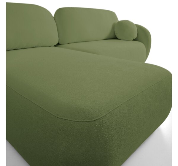 Rohová sedací souprava Onyx (zelená) (L). Akce -25%