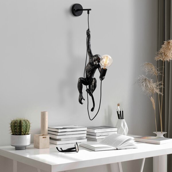 Opviq Nástěnná lampa Singe černá
