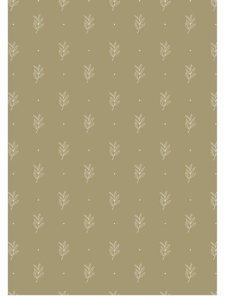 Balicí papír Green Leaf Pattern – 5 m