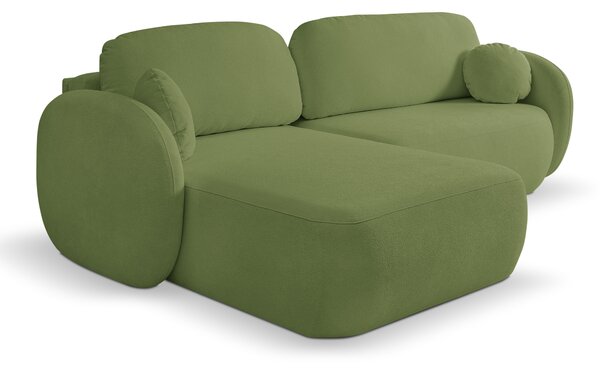Rohová sedací souprava Onyx (zelená) (L). Akce -25%