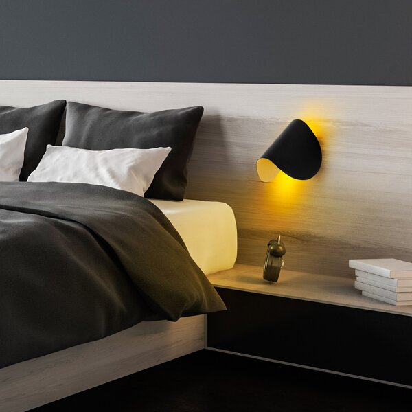 Opviq Nástěnná LED lampa Heybe černá