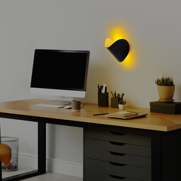 Opviq Nástěnná LED lampa Heybe černá