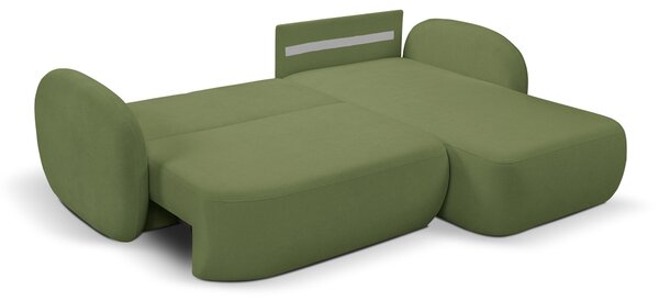 Rohová sedací souprava Onyx (zelená) (P). Akce -25%