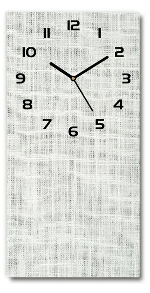 Nástěnné hodiny Lněné bílé plátno pl_zsp_30x60_c-f_53512774