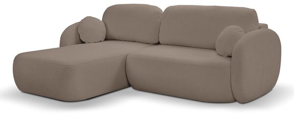 Rohová sedací souprava Onyx (hnědá) (L). Akce -25%