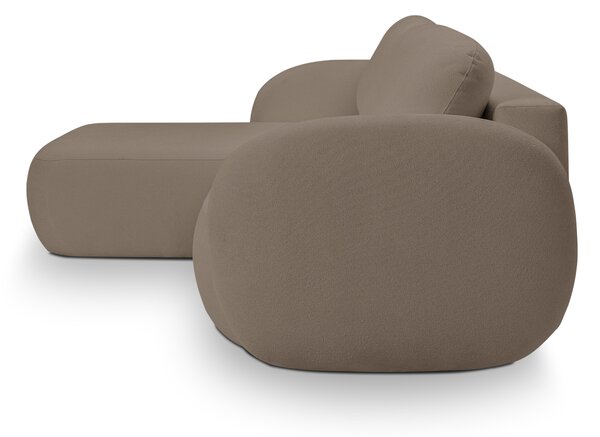 Rohová sedací souprava Onyx (hnědá) (L). Akce -25%