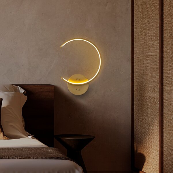 Opviq Nástěnné LED svítidlo Moon zlaté