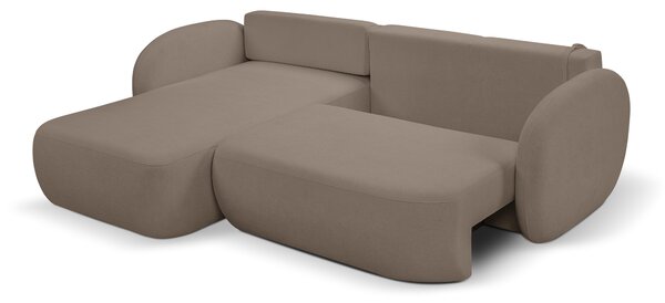 Rohová sedací souprava Onyx (hnědá) (L). Akce -25%
