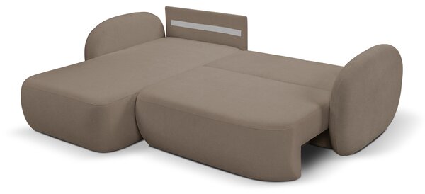 Rohová sedací souprava Onyx (hnědá) (L). Akce -25%