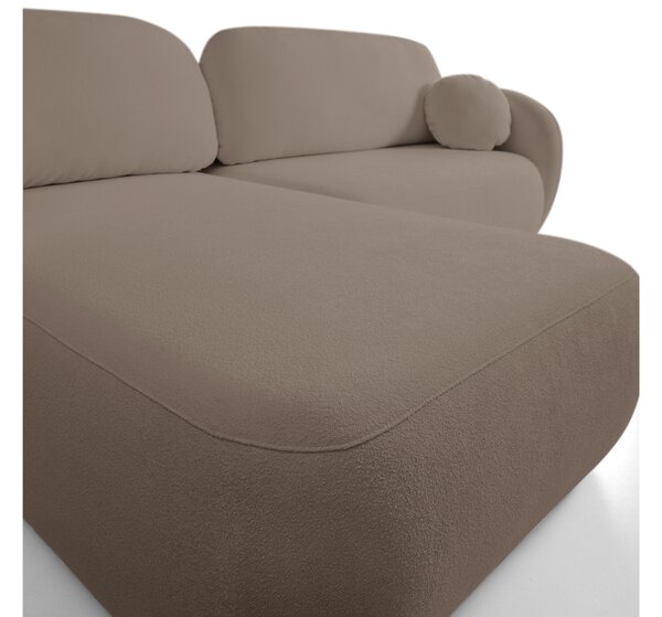 Rohová sedací souprava Onyx (hnědá) (L). Akce -25%