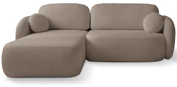 Rohová sedací souprava Onyx (hnědá) (L). Akce -25%