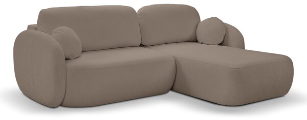 Rohová sedací souprava Onyx (hnědá) (P). Akce -25%