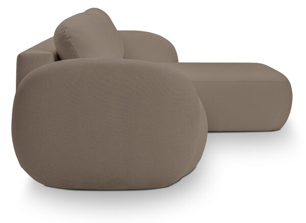 Rohová sedací souprava Onyx (hnědá) (P). Akce -25%