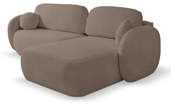 Rohová sedací souprava Onyx (hnědá) (P). Akce -25%