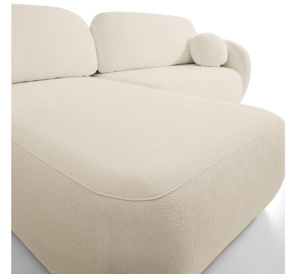 Rohová sedací souprava Onyx (krémová) (L). Akce -25%