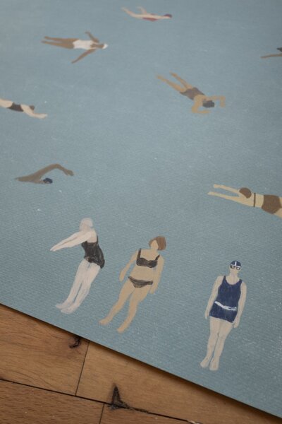Plakát Swimmers 70 × 50 cm
