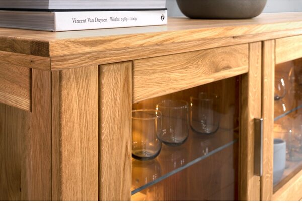 Dubový nábytek z masivu do obývacího pokoje a jídelny PORTO dub olejovaný