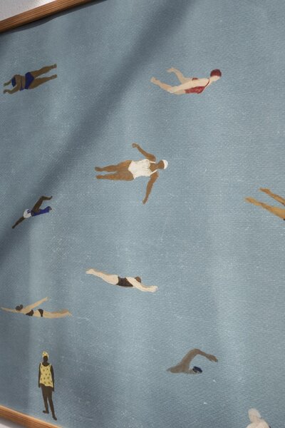 Plakát Swimmers 70 × 50 cm