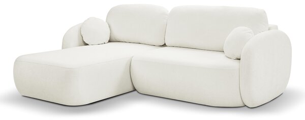 Rohová sedací souprava Onyx (bílá) (L). Akce -25%