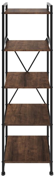 Tectake Regál Manchester industrial 47,5 x 34,5 x 151,5 cm - Industriální dřevo tmavé, rustikální