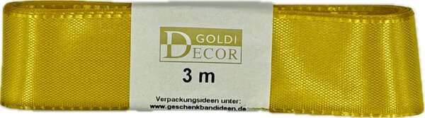 Stuha taftová Golden Yellow zlato-žlutá 25mm x 3m (7,-Kč/m)