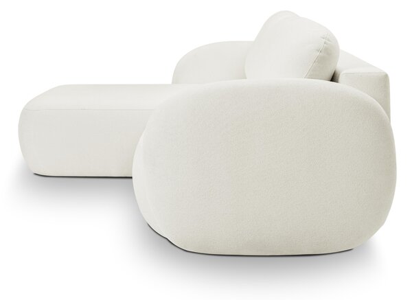 Rohová sedací souprava Onyx (bílá) (L). Akce -25%