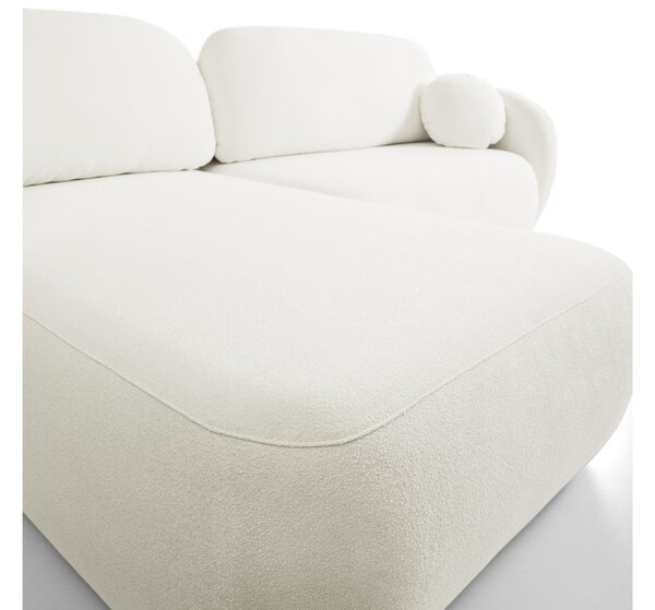 Rohová sedací souprava Onyx (bílá) (L). Akce -25%