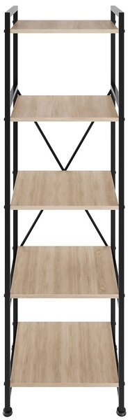 Tectake Regál Manchester industrial 47,5 x 34,5 x 151,5 cm - Industrial světlé dřevo, dub Sonoma